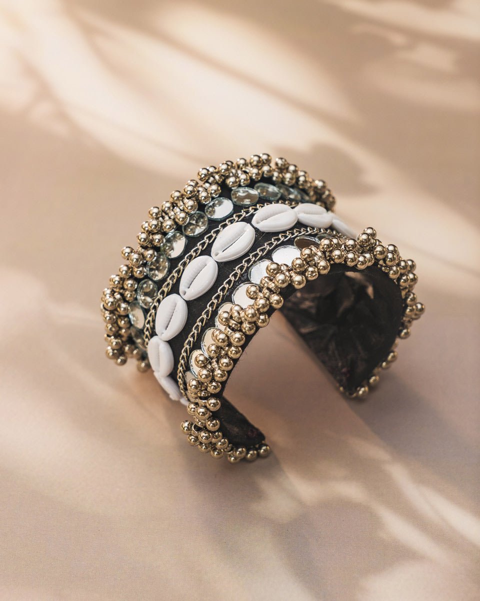 Black & White Navratri Kada for Garba Look - shop_name