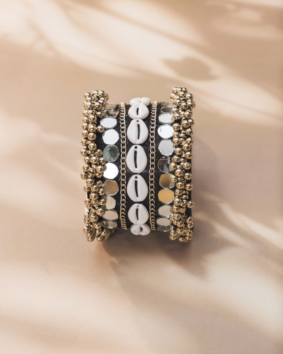 Black & White Navratri Kada for Garba Look - shop_name