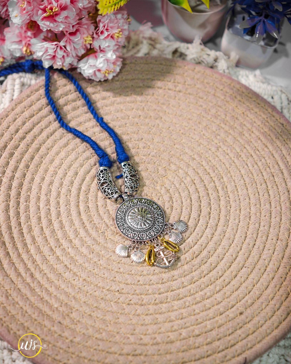 Boho Oxidised Necklace - shop_name