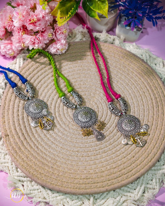 Boho Oxidised Necklace - shop_name