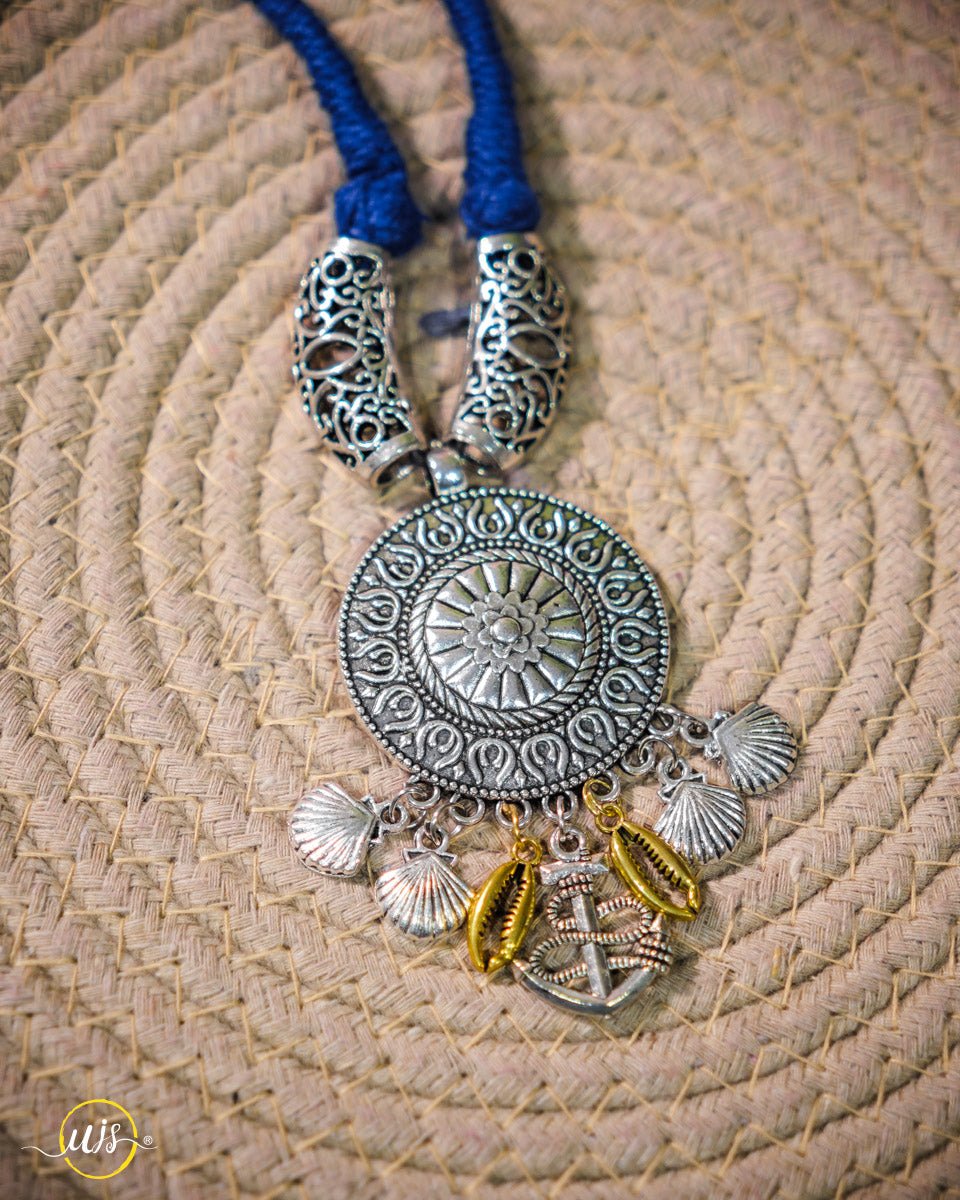 Boho Oxidised Necklace - shop_name