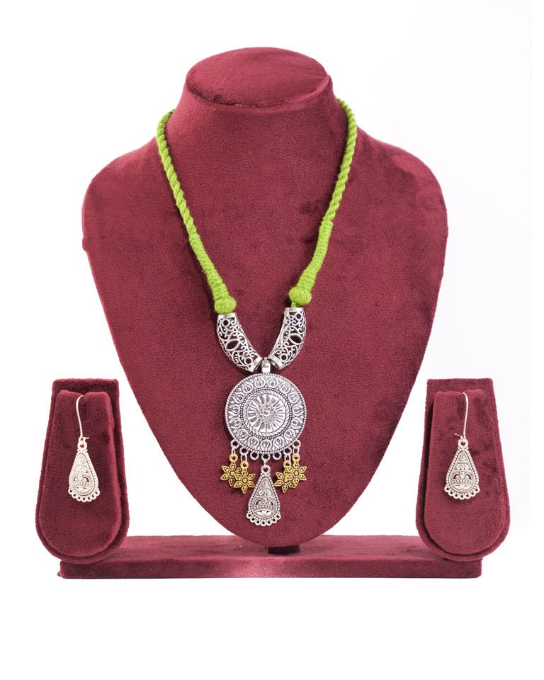 Dual Tone Gold - Silver Jwellary Set - shop_name