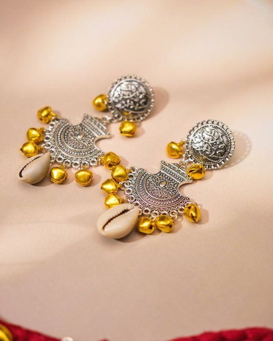 Fabric Choker Necklace with Cowrie Shells - shop_name