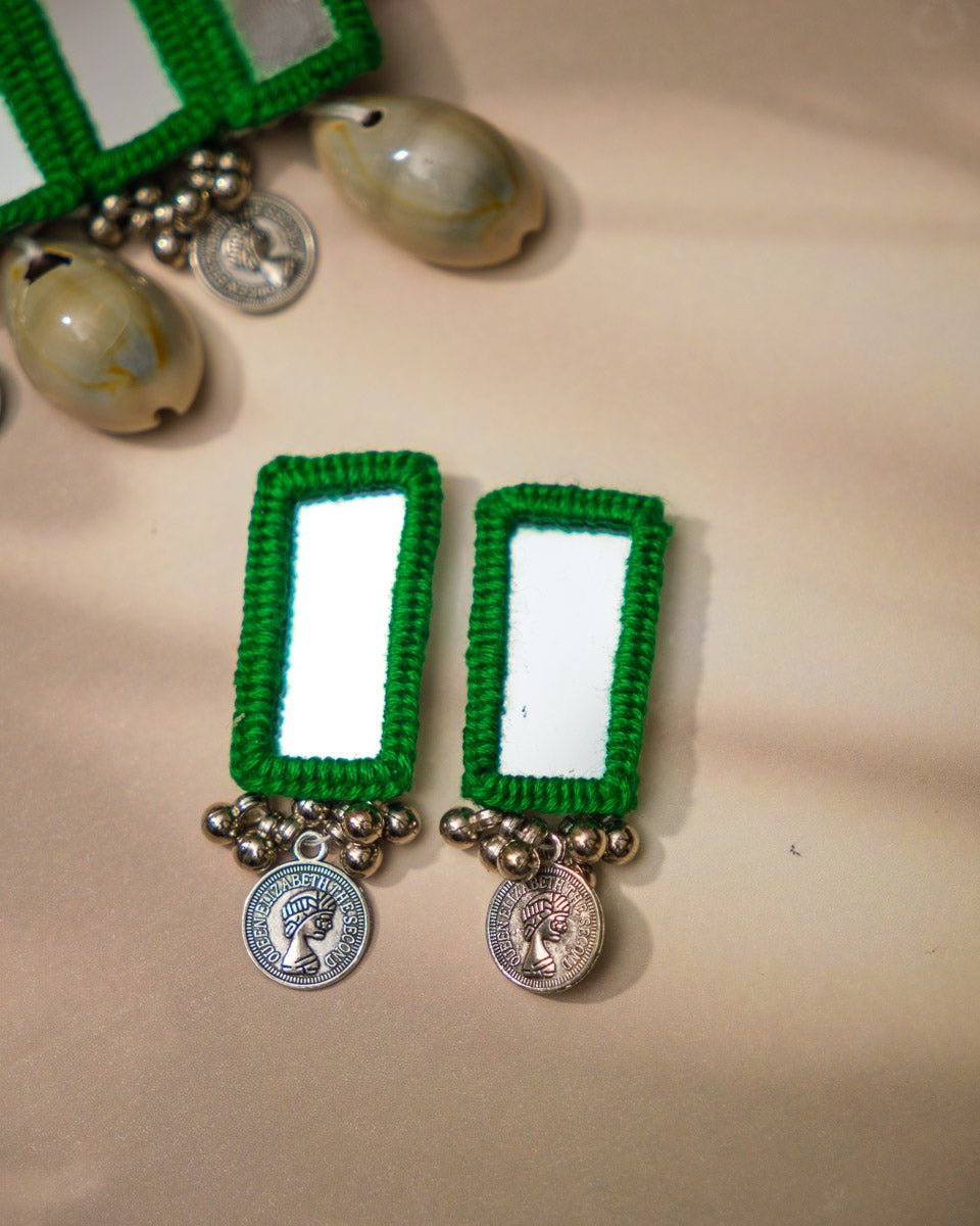 Green Cowrie Choker Choker Set - shop_name