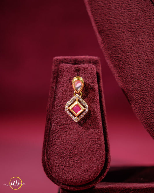 Minimalist Pink Stone Mangalsutra - shop_name