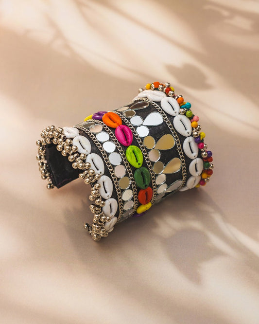 Multicolour Shell Kada for Navratri – Garba Jewellery by UJS - shop_name