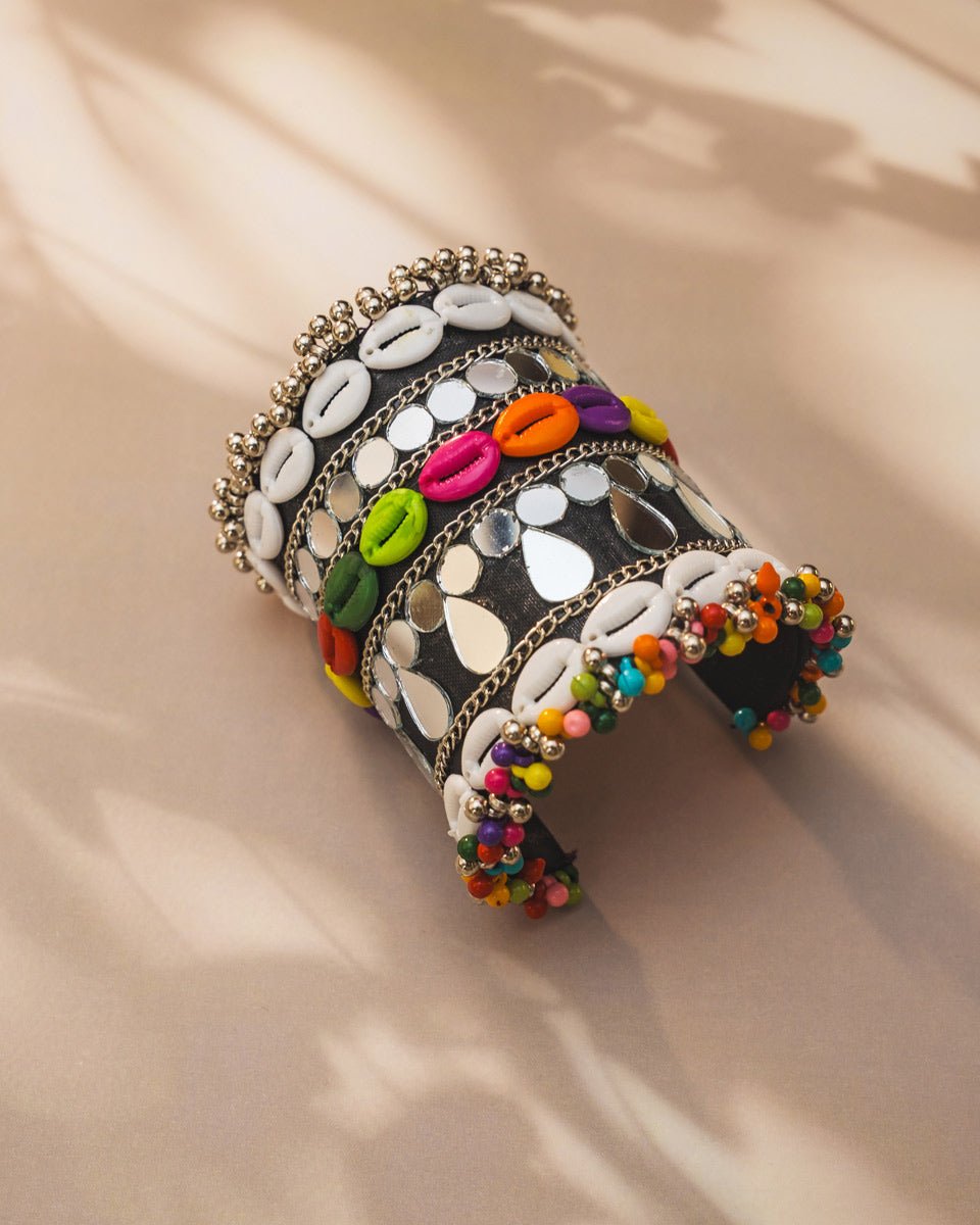 Multicolour Shell Kada for Navratri – Garba Jewellery by UJS - shop_name