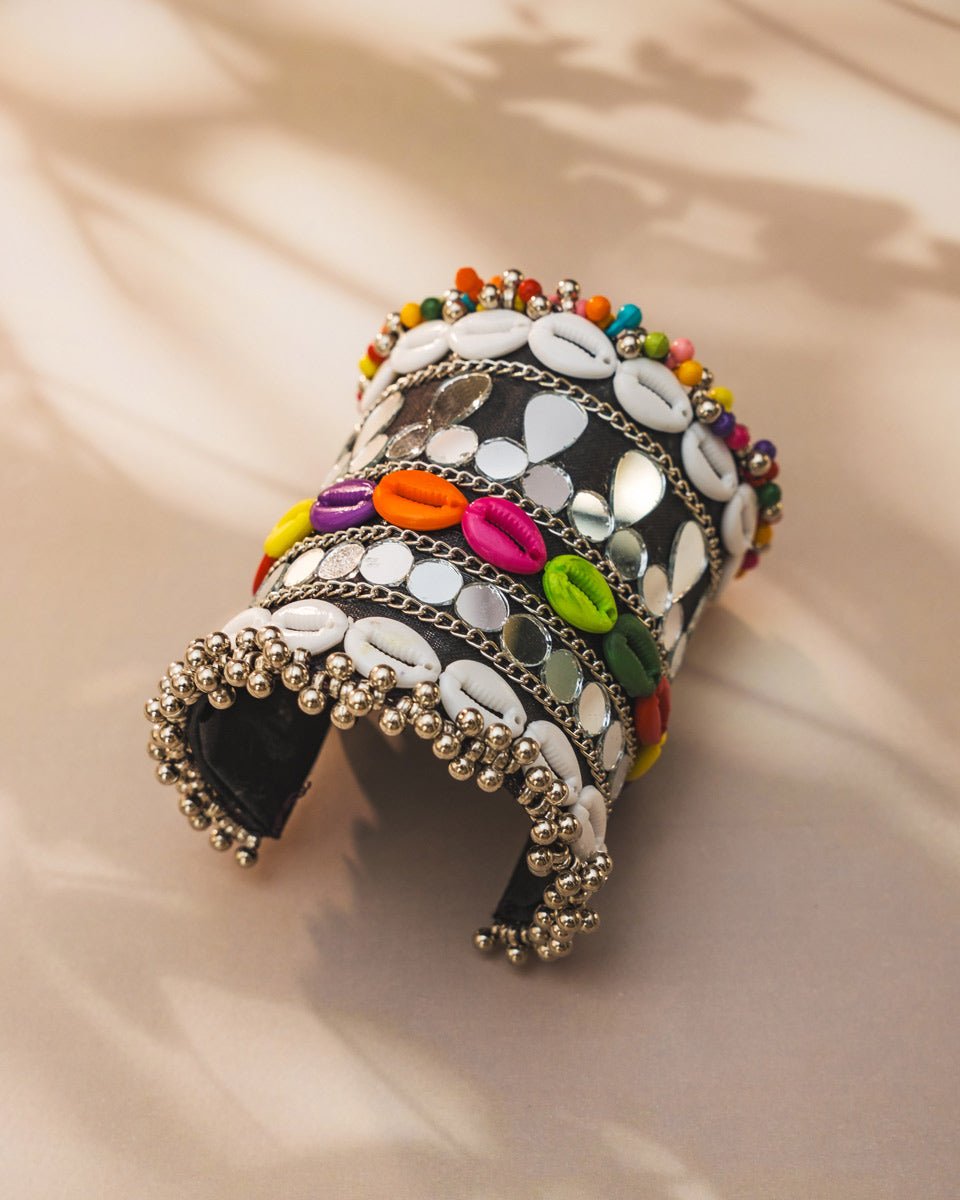 Multicolour Shell Kada for Navratri – Garba Jewellery by UJS - shop_name