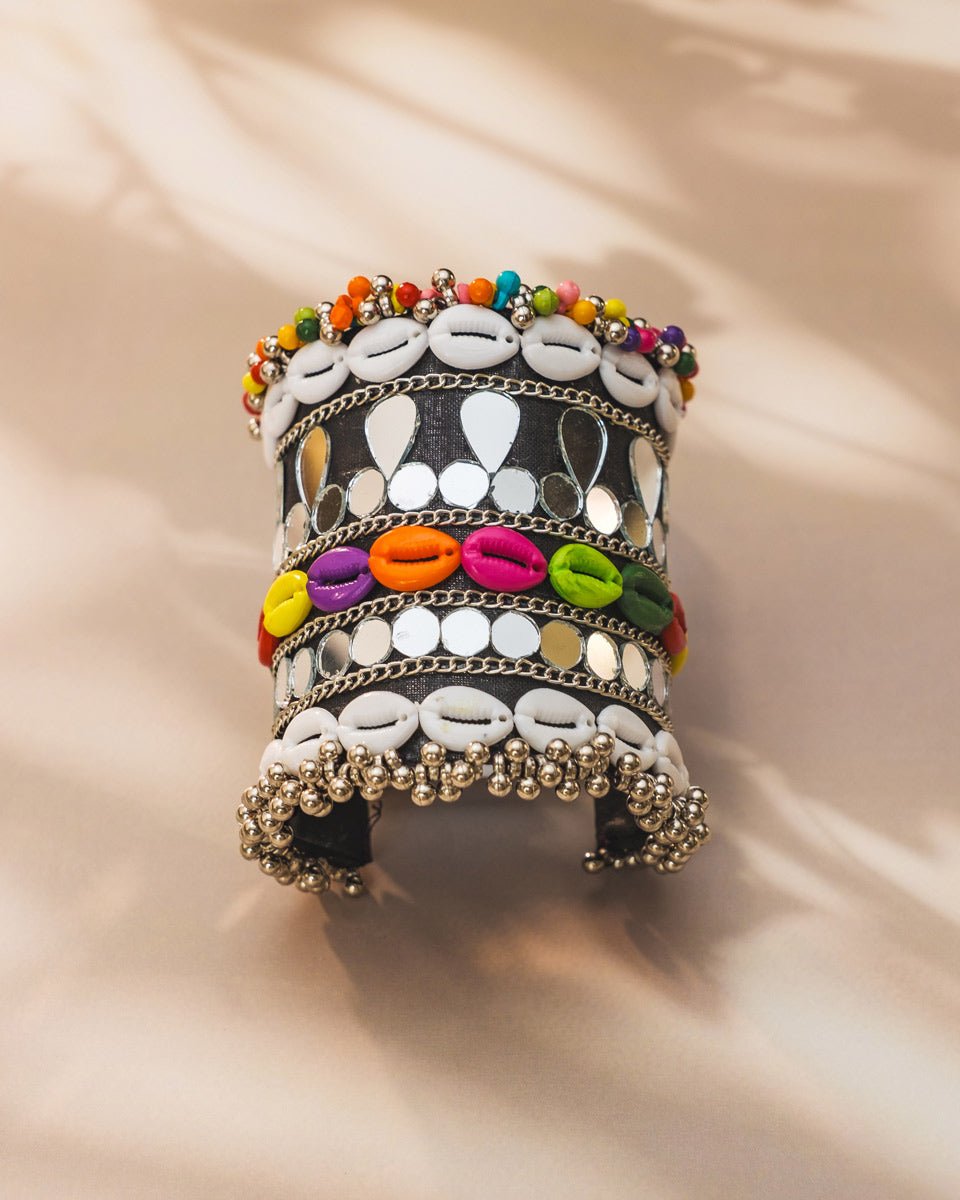 Multicolour Shell Kada for Navratri – Garba Jewellery by UJS - shop_name