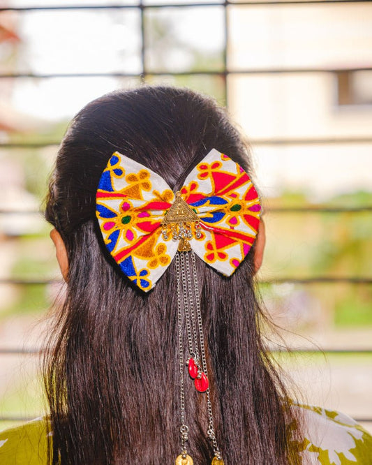 Navratri Fabric Bow Hair Accessory - shop_name