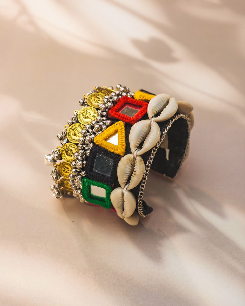 Adjustable Handmade Kada for Garba Nights - Shop Navratri Jewellery Online - shop_name Bracelets