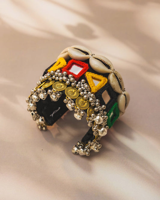 Adjustable Handmade Kada for Garba Nights - Shop Navratri Jewellery Online - shop_name Bracelets