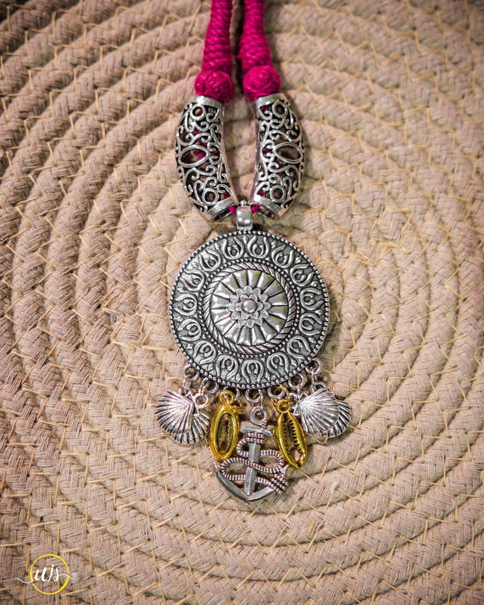 Boho Oxidised Necklace - shop_name