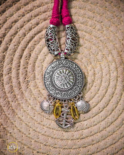 Boho Oxidised Necklace - shop_name