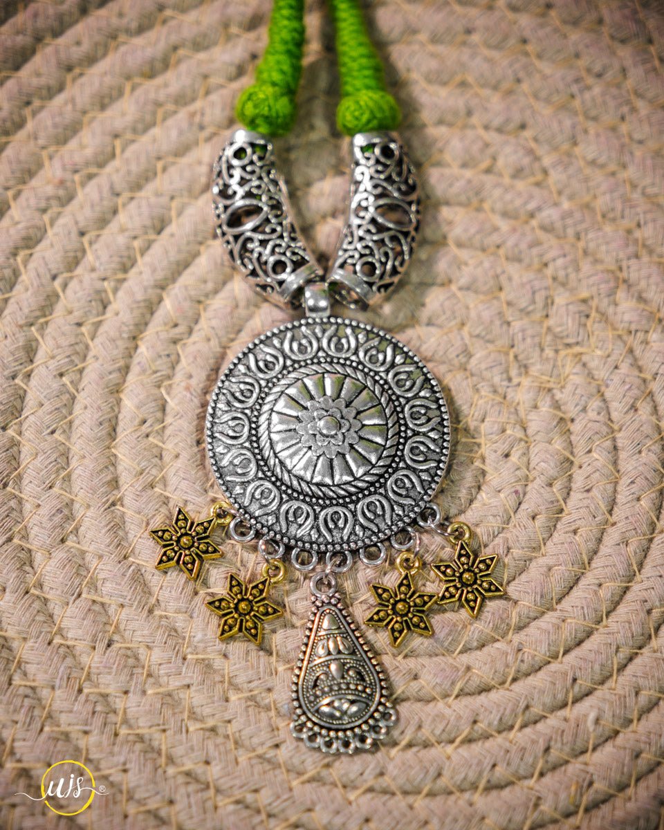 Boho Oxidised Necklace - shop_name