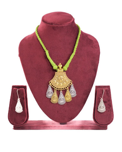 Dual Tone Gold - Silver Jwellary Set - shop_name