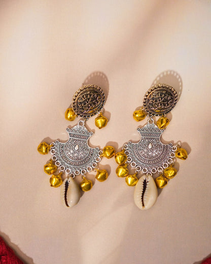 Fabric Choker Necklace with Cowrie Shells - shop_name