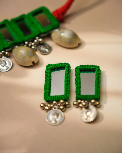 Green Cowrie Choker Choker Set - shop_name