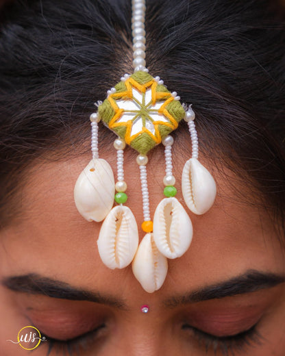 Haldi Yellow Fabric Shell Set - shop_name