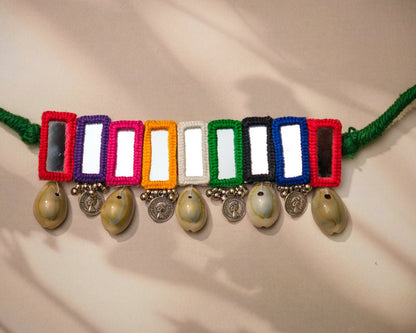 Multi Colour Cowrie Choker Choker - shop_name
