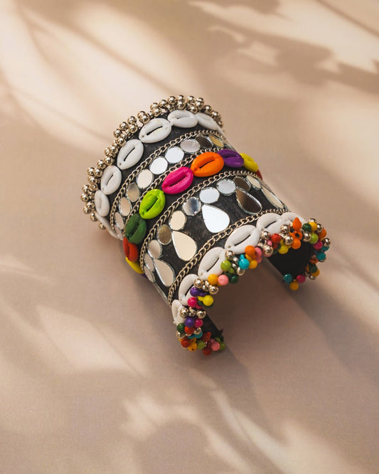 Multicolour Shell Kada for Navratri – Garba Jewellery by UJS - shop_name