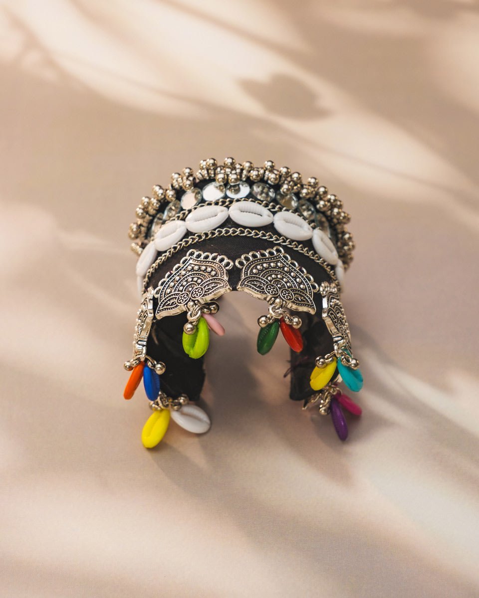 Navratri Kada: Exclusive Adjustable Fabric & Cowry Shell for Garba - shop_name