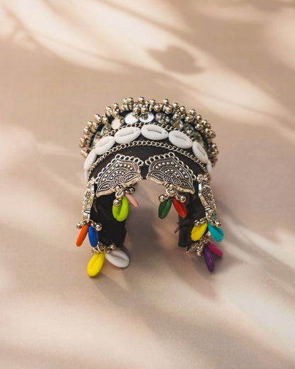 Navratri Kada: Exclusive Adjustable Fabric & Cowry Shell for Garba - shop_name