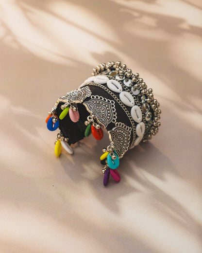 Navratri Kada: Exclusive Adjustable Fabric & Cowry Shell for Garba - shop_name