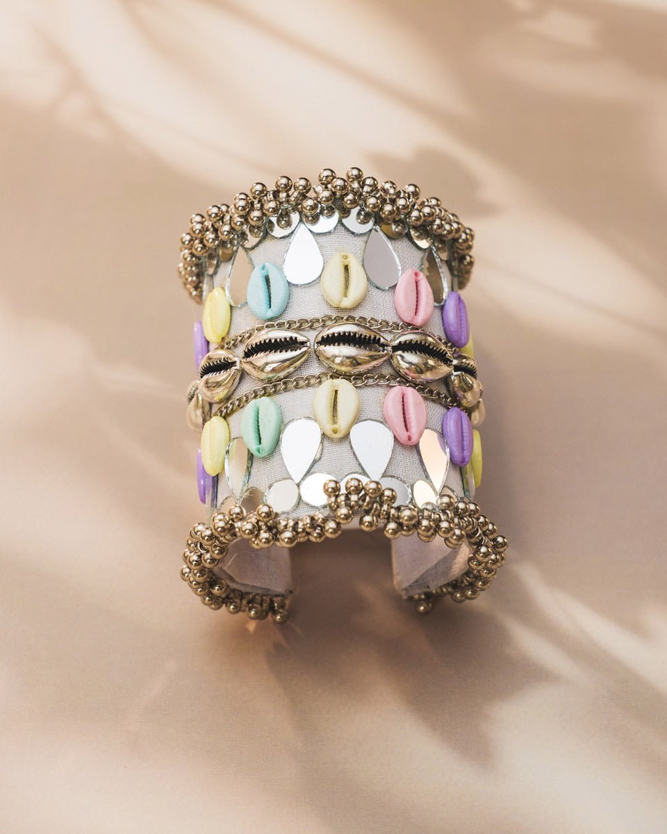 Pastel Mirror Work Kada for Navratri - shop_name