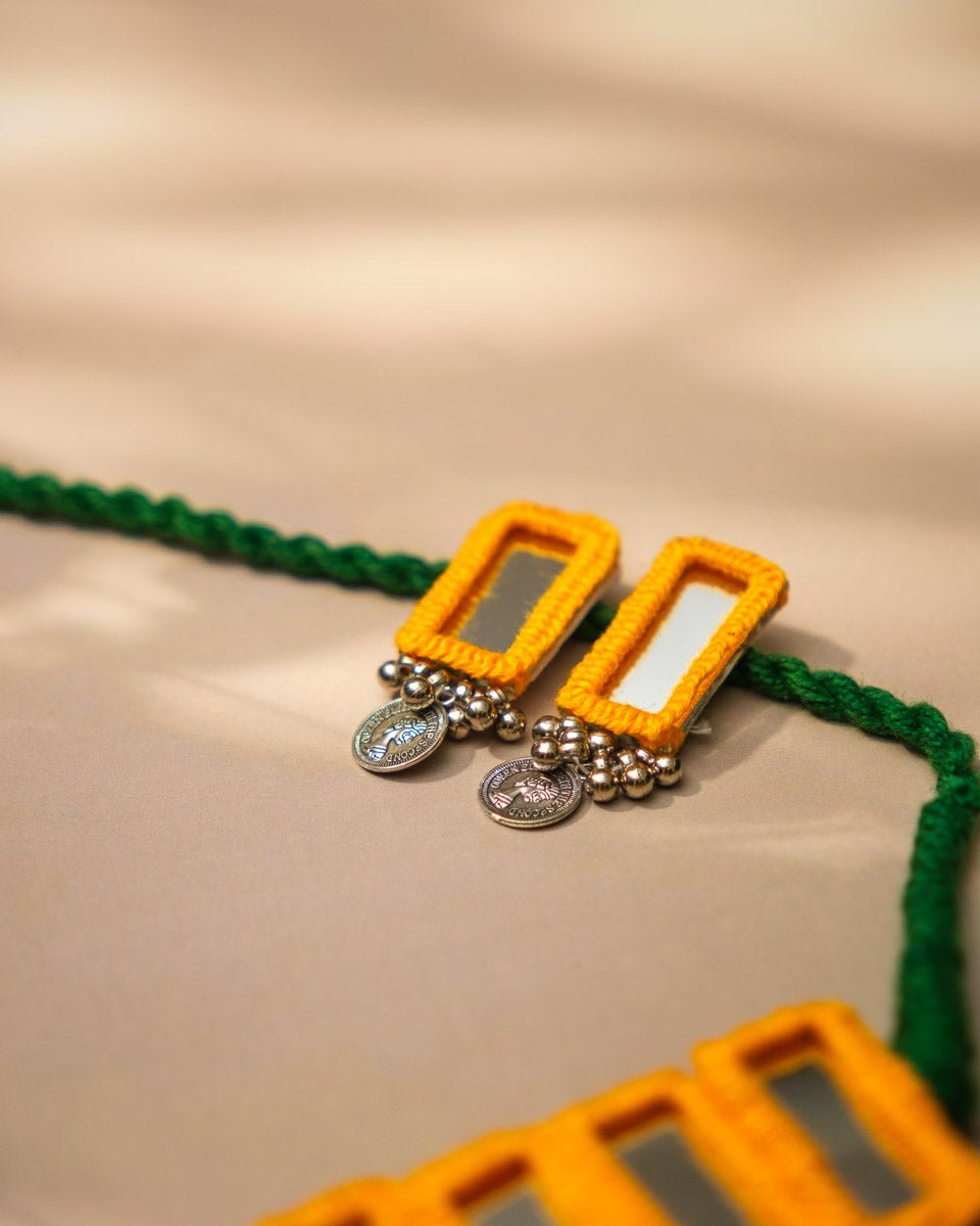 Yellow Cowrie Choker Choker Set - shop_name